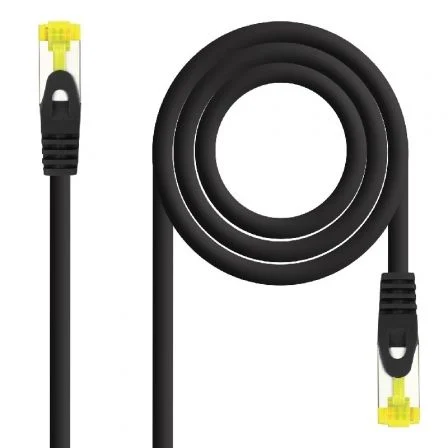 Nanocable Cable de Red Latiguillo RJ45 SFTP Cat.6A AWG26, 25 cm, Negro